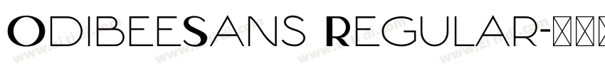 OdibeeSans Regular字体转换